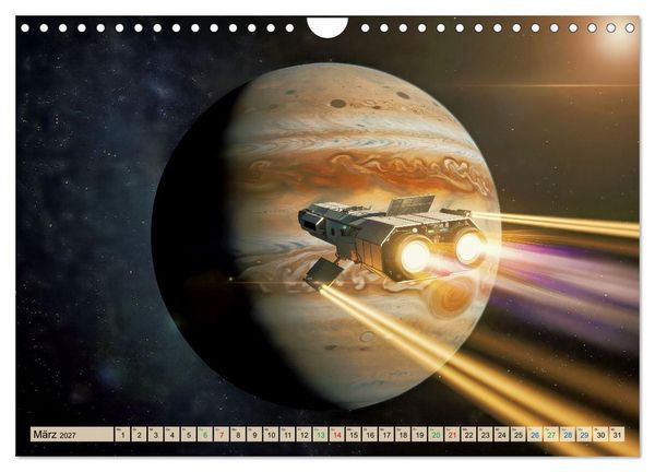 Produktbild: Jupiter, Motive inspiriert vom gr&ouml;&szlig;ten Planeten unseres Sonnensystems (Wandkalender 2027 DIN A4 quer), CALVENDO Monatskalender