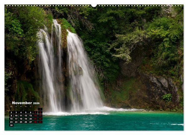 Produktbild: Naturwunder Plitvicer Seen (Wandkalender 2026 DIN A2 quer), CALVENDO Monatskalender