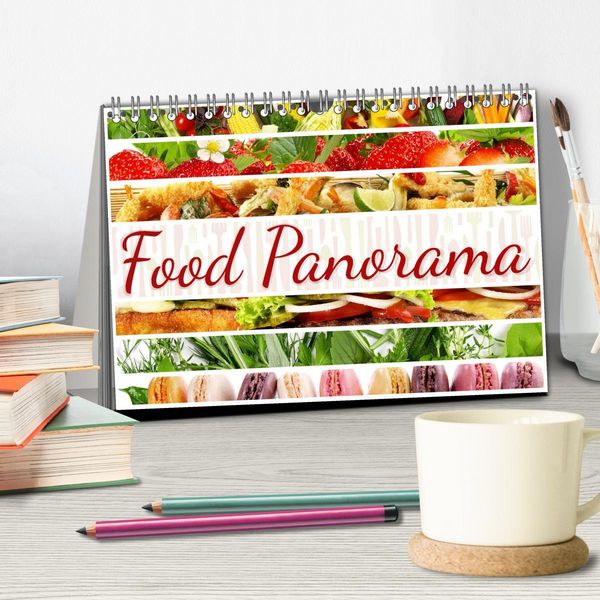 Produktbild: Food Panorama - K&uuml;chenkalender 2026 (Tischkalender 2026 DIN A5 quer), CALVENDO Monatskalender