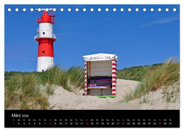 Produktbild: Ostfriesische Inseln (Tischkalender 2026 DIN A5 quer), CALVENDO Monatskalender
