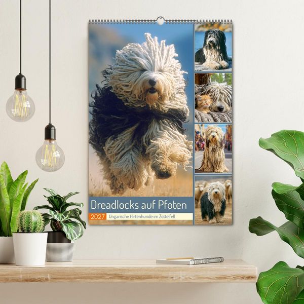 Produktbild: Dreadlocks auf Pfoten. Ungarische Hirtenhunde im Zottelfell (Wandkalender 2027 DIN A2 hoch), CALVENDO Monatskalender