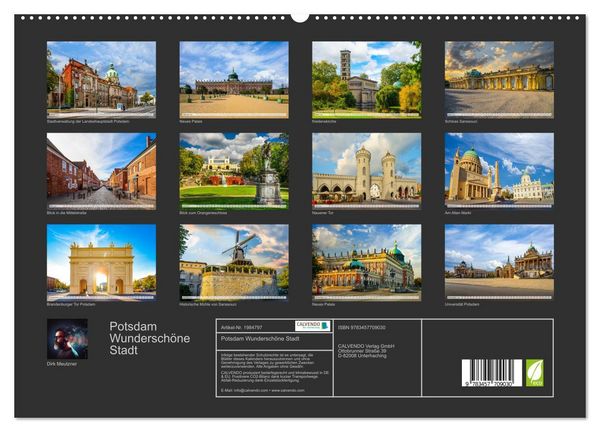 Produktbild: Potsdam Wundersch&ouml;ne Stadt (hochwertiger Premium Wandkalender 2026 DIN A2 quer), Kunstdruck in Hochglanz
