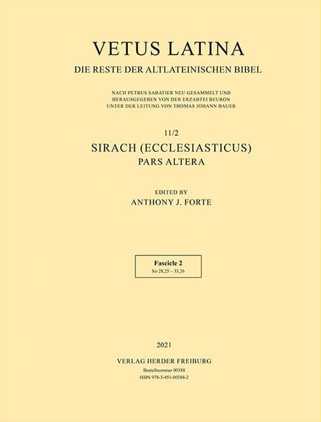 Produktbild: Sirach (Ecclesiasticus) - Pars altera