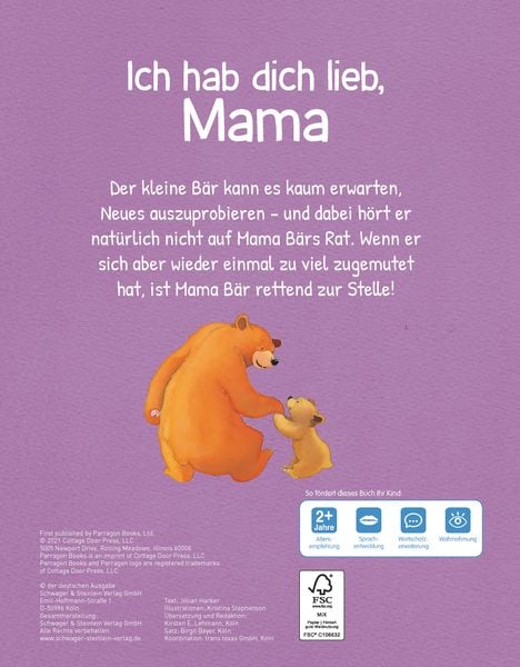 Produktbild: Ich hab dich lieb, Mama | Ab 2 Jahren