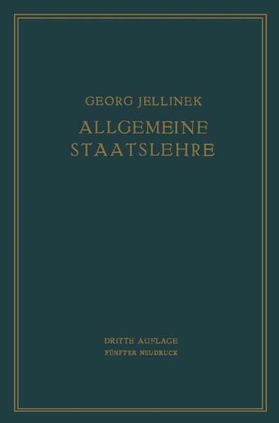 Produktbild: Allgemeine Staatslehre