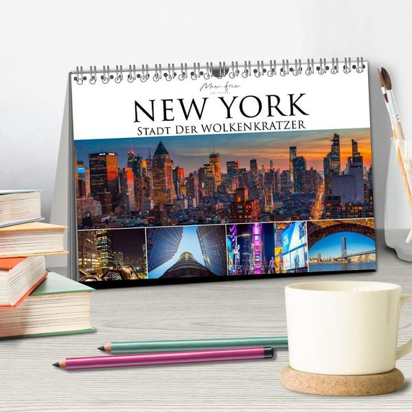 Produktbild: New York - Stadt der Wolkenkratzer (Tischkalender 2027 DIN A5 quer), CALVENDO Monatskalender