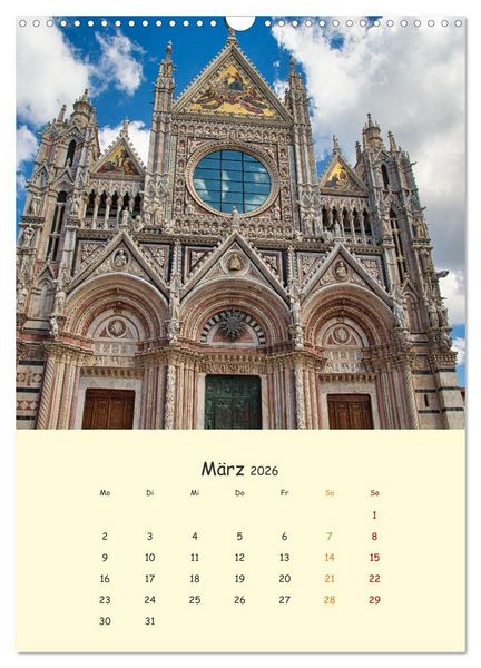 Produktbild: Siena - Impressionen (Wandkalender 2026 DIN A3 hoch), CALVENDO Monatskalender