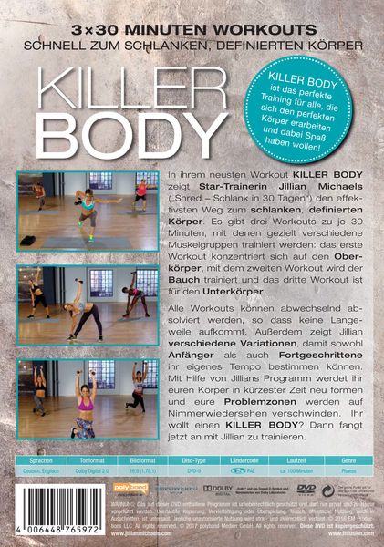Produktbild: Jillian Michaels - Killer Body