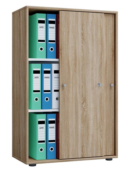 Produktbild: B&uuml;roschrank Aktenschrank Schiebet&uuml;ren Lona 3fach