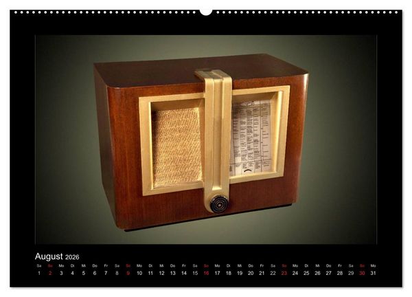 Produktbild: Dampfradios - Antike Radios mit Patina (hochwertiger Premium Wandkalender 2026 DIN A2 quer), Kunstdruck in Hochglanz