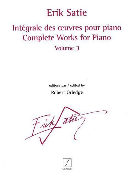 Produktbild: Complete Works for Piano - Volume 3