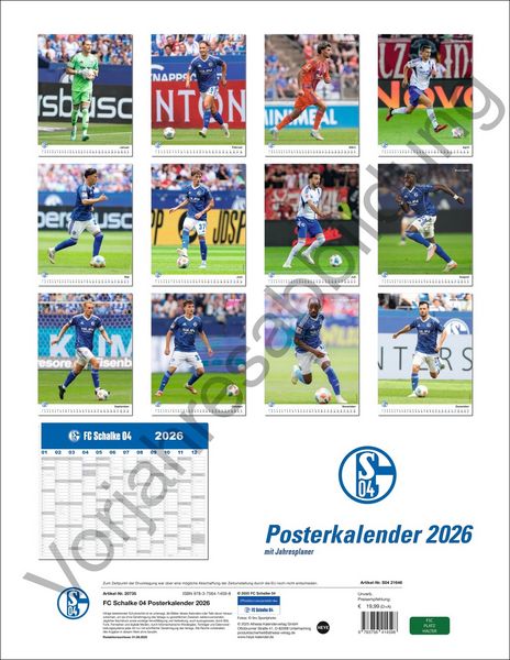 Produktbild: Schalke 04 Posterkalender 2027