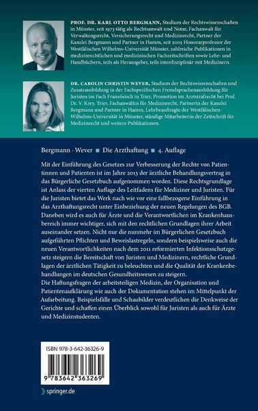 Produktbild: Die Arzthaftung