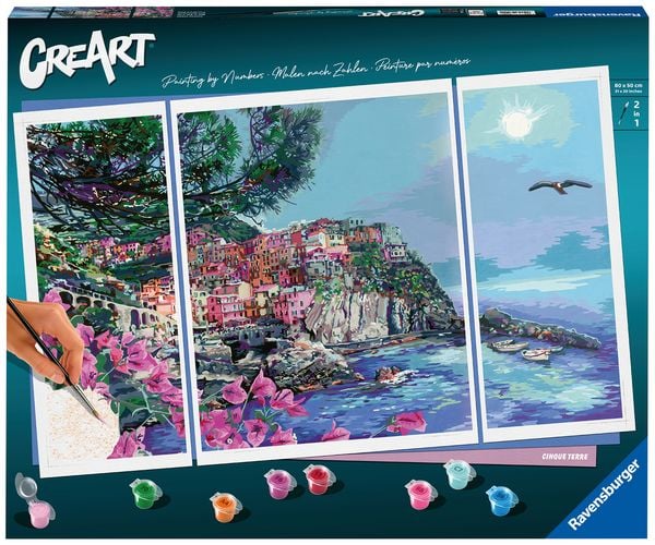 Produktbild: CreArt Premium Triptychon - Cinque Terre