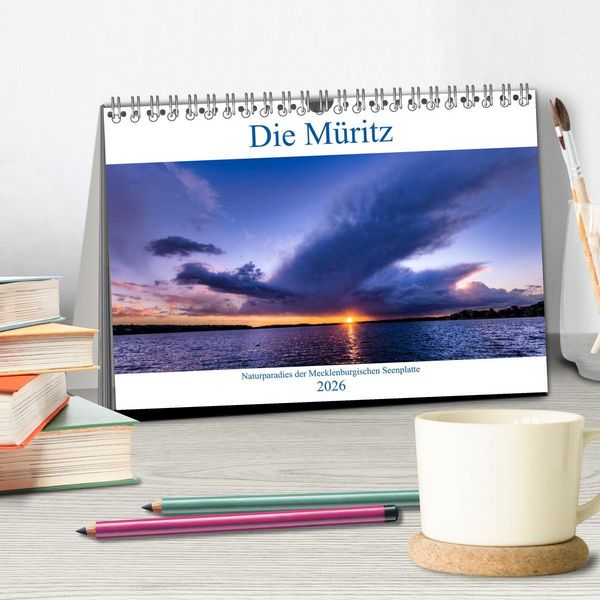 Produktbild: Die M&uuml;ritz - Naturparadies der Mecklenburgischen Seenplatte (Tischkalender 2026 DIN A5 quer), CALVENDO Monatskalender