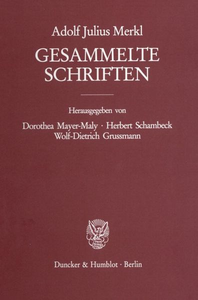 Produktbild: Gesammelte Schriften II/1
