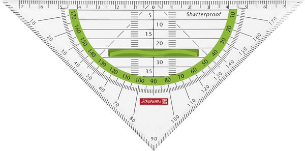 Produktbild: Brunnen Geometrie-Dreieck 16cm Griff kiwi