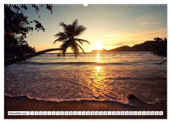 Produktbild: Seychellen Strandfeeling (Wandkalender 2026 DIN A2 quer), CALVENDO Monatskalender