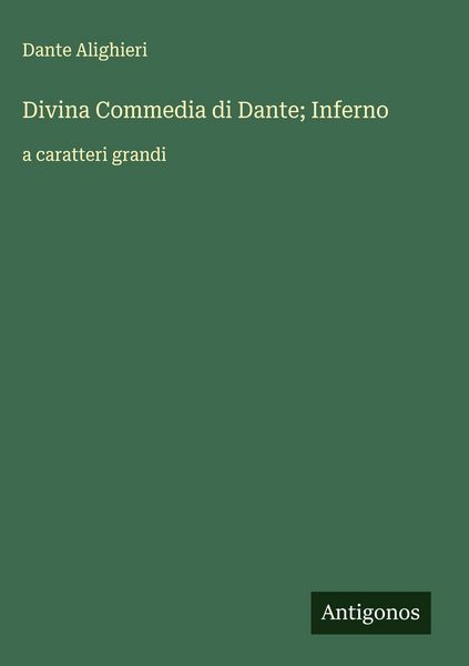 Produktbild: Divina Commedia di Dante; Inferno