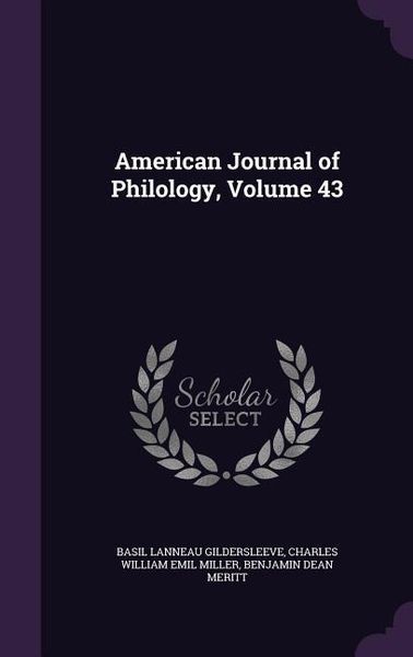 Produktbild: American Journal of Philology, Volume 43