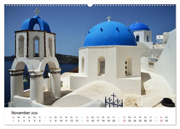 Produktbild: Kirchen und Kl&ouml;ster Griechenlands (Wandkalender 2026 DIN A2 quer), CALVENDO Monatskalender