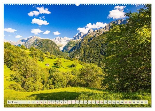 Produktbild: B&uuml;ndnerland (hochwertiger Premium Wandkalender 2026 DIN A2 quer), Kunstdruck in Hochglanz