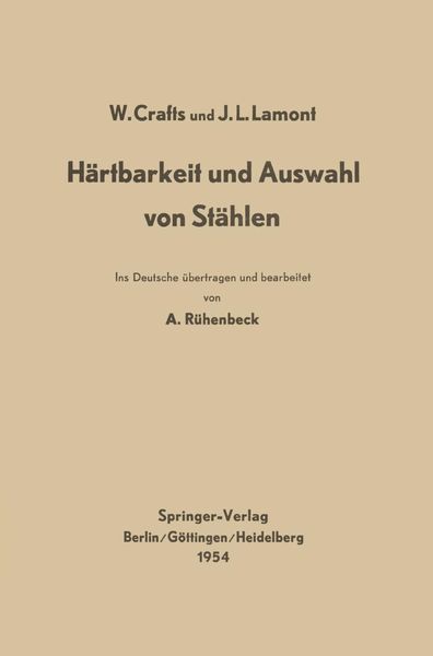 Produktbild: H&auml;rtbarkeit und Auswahl von St&auml;hlen