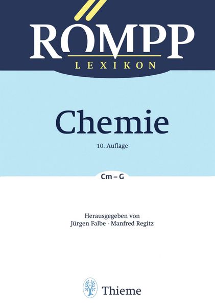 Produktbild: R&Ouml;MPP Lexikon Chemie, 10. Auflage, 1996-1999