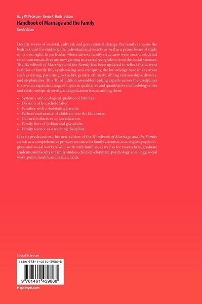 Produktbild: Handbook of Marriage and the Family