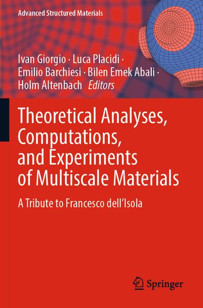 Produktbild: Theoretical Analyses, Computations, and Experiments of Multiscale Materials
