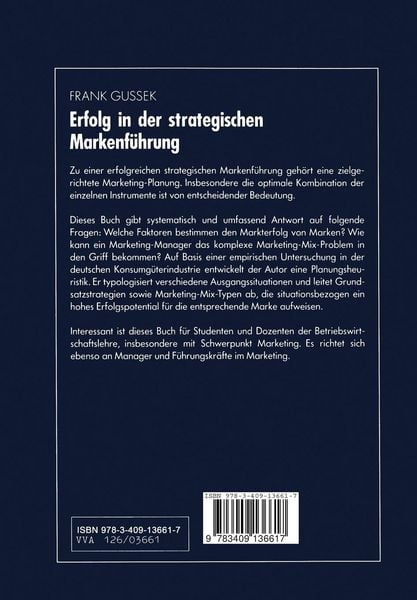 Produktbild: Erfolg in der strategischen Markenf&uuml;hrung