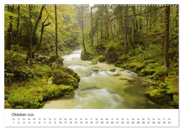 Produktbild: Wasser bewegt - Wasserf&auml;lle und Stromschnellen (hochwertiger Premium Wandkalender 2026 DIN A2 quer), Kunstdruck in Hochglanz