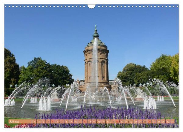 Produktbild: Mannheim - Stadt im Quadrat (Wandkalender 2026 DIN A3 quer), CALVENDO Monatskalender