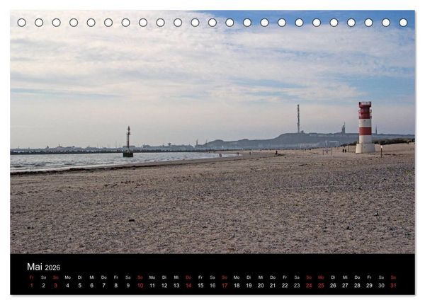 Produktbild: Helgoland - idyllische Nordseeinsel (Tischkalender 2026 DIN A5 quer), CALVENDO Monatskalender