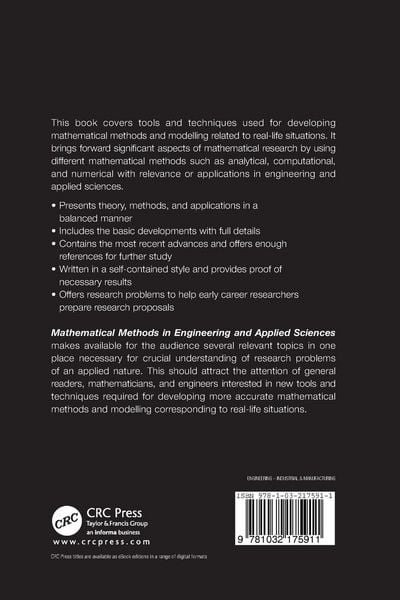 Produktbild: Mathematical Methods in Engineering and Applied Sciences