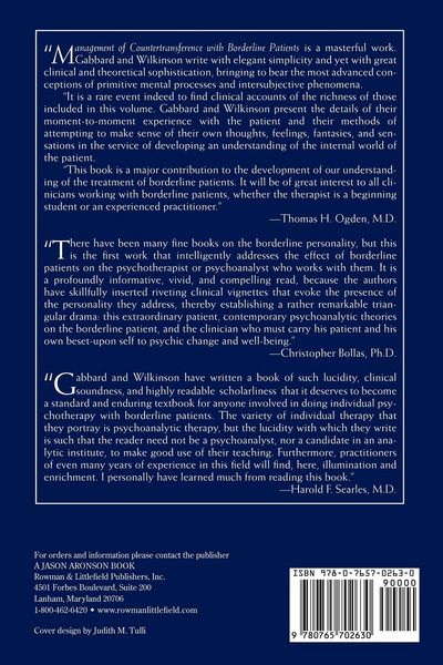 Produktbild: Management of Countertransference with Borderline Patients