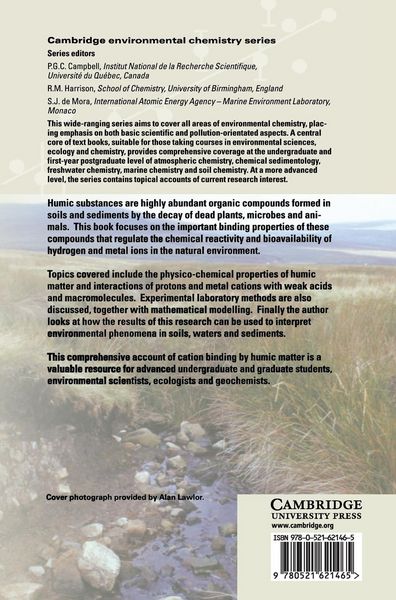 Produktbild: Cation Binding by Humic Substances