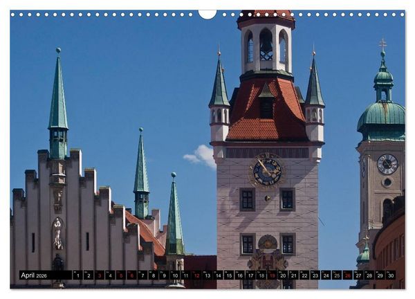 Produktbild: M&uuml;nchen - Die Sch&ouml;ne (Wandkalender 2026 DIN A3 quer), CALVENDO Monatskalender