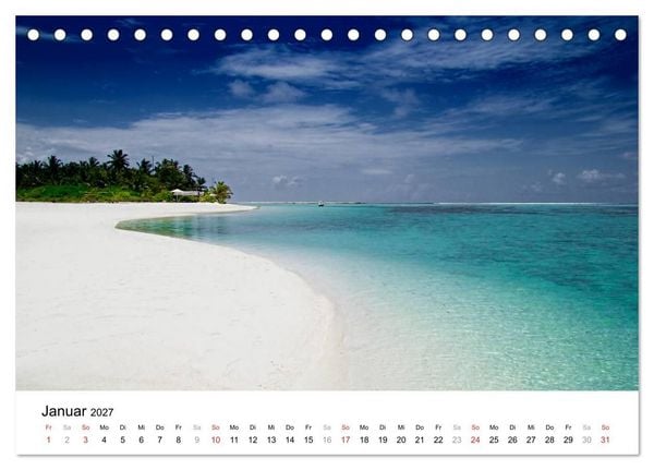 Produktbild: Malediven &ndash; Das Paradies im Indischen Ozean III (Tischkalender 2027 DIN A5 quer), CALVENDO Monatskalender