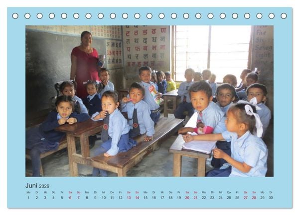 Produktbild: Kalender der Nepal Kinderhilfe e.V. (Tischkalender 2026 DIN A5 quer), CALVENDO Monatskalender