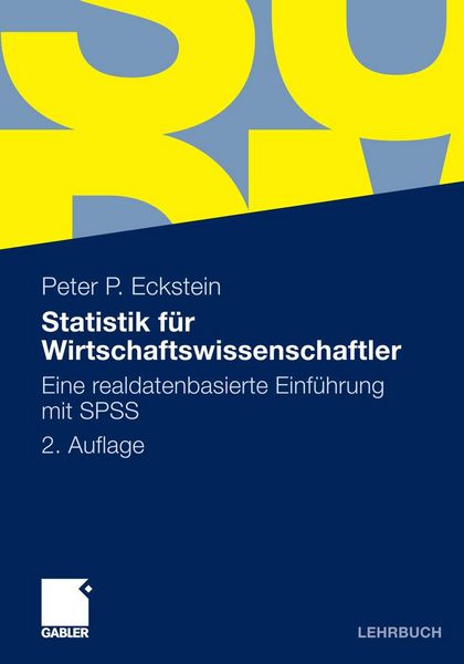 Produktbild: Statistik f&uuml;r Wirtschaftswissenschaftler