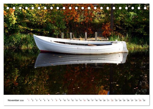 Produktbild: Bootsansichten (Tischkalender 2026 DIN A5 quer), CALVENDO Monatskalender
