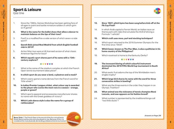Produktbild: Trivial Pursuit Quiz Book