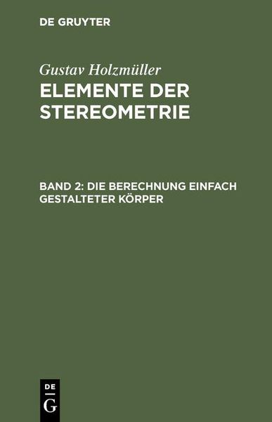 Produktbild: Die Berechnung einfach gestalteter K&ouml;rper