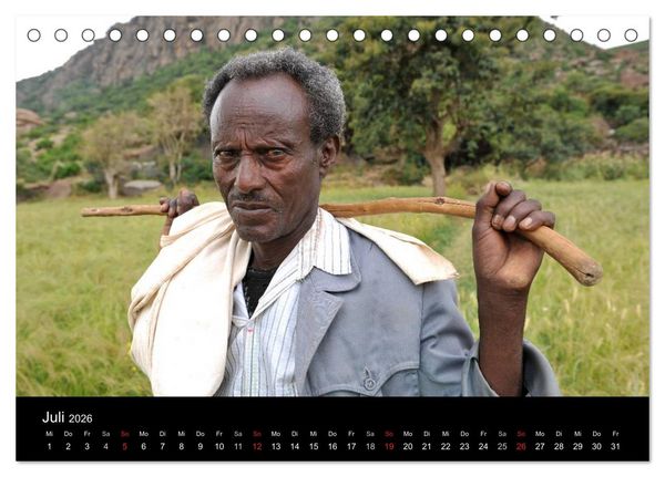 Produktbild: &Auml;thiopien Impressionen (Tischkalender 2026 DIN A5 quer), CALVENDO Monatskalender