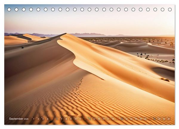 Produktbild: Sandd&uuml;nen In der W&uuml;ste und am Meer (Tischkalender 2026 DIN A5 quer), CALVENDO Monatskalender
