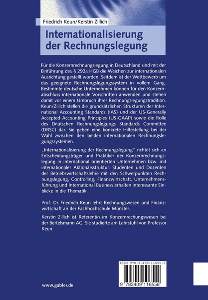 Produktbild: Internationalisierung der Rechnungslegung