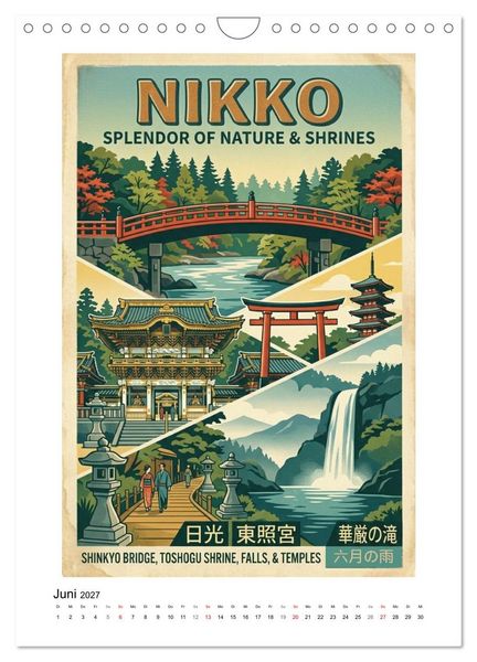 Produktbild: Sehnsucht Japan &ndash; Die Mid-Century Collection (Wandkalender 2027 DIN A4 hoch), CALVENDO Monatskalender