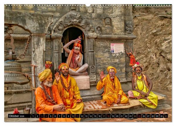 Produktbild: Nepal - das Dach der Welt (hochwertiger Premium Wandkalender 2026 DIN A2 quer), Kunstdruck in Hochglanz