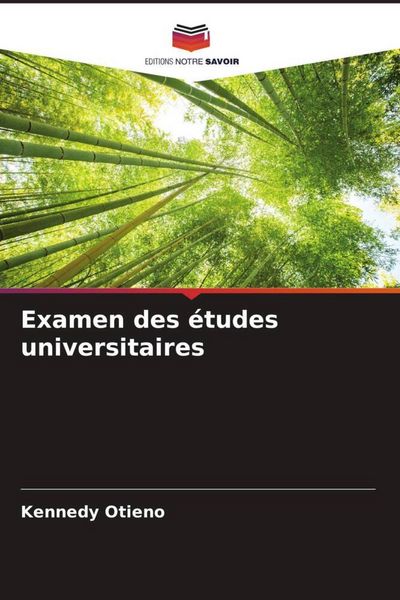 Produktbild: Examen des &eacute;tudes universitaires